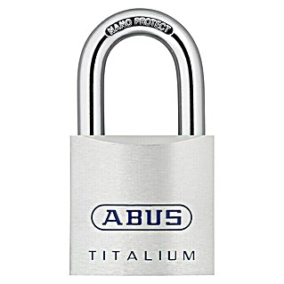 Abus Titalium hangslot 80TI (b x h: 50 x 93 mm, 1 st., TitaliumTM speciaal aluminium)