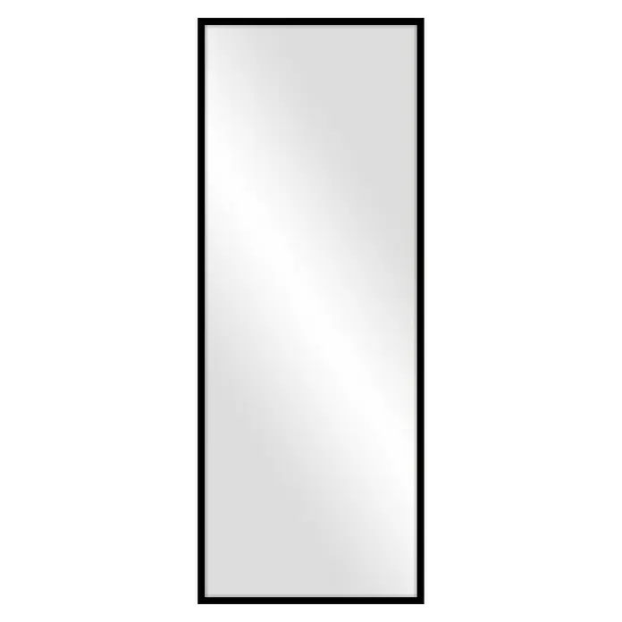 Espejo de pared Amberes - 60 x 160 cm, Negro - El espejo rectangular simple con marco negro ofrece un aspecto elegante y refleja la luz para ampliar visualmente los espacios.