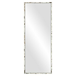 Espejo de pared PP (60 x 160 cm, Decapado blanco)