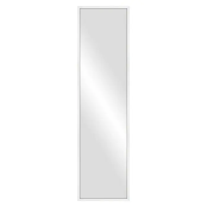 Espejo de pared Lima - 40 x 160 cm, Blanco - Diseño de espejo elegante y delgado. El espejo con marco blanco es un complemento elegante para cualquier habitación y ofrece un reflejo claro.