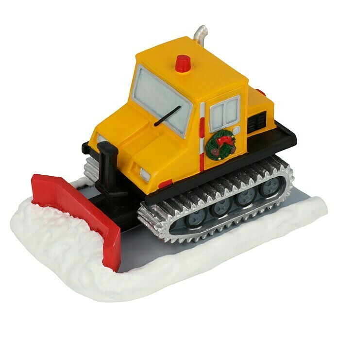 Dekofigur Serious Schneepflug (L x B x H: 7,2 x 11 x 6,8 cm, Bunt)