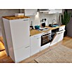Respekta Küchenzeile KB280WW (Breite: 280 cm, Mit Elektrogeräten, Weiß)