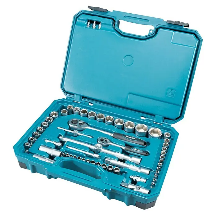 Makita Maletín de herramientas E-10883 - 221 pzs. - Caja de herramientas con varios enchufes y accesorios, perfecta para reparaciones.