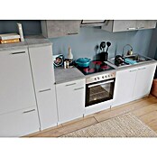 Respekta Küchenzeile (Breite: 300 cm, Mit Elektrogeräten, Weiß)