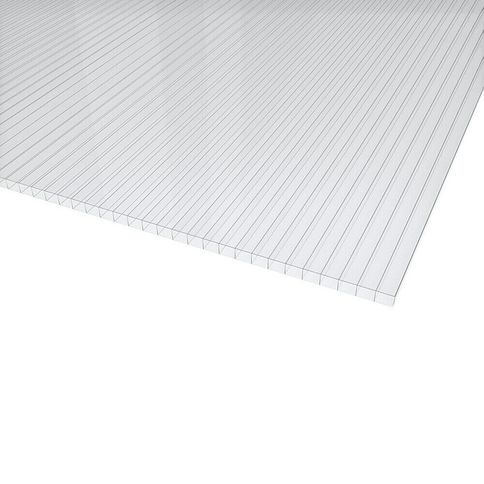 Hohlkammerplatte ECO-UV (200 cm x 98 cm x 4 mm, Polycarbonat, Transparent) | BAUHAUS
