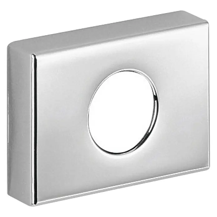 Keuco Hygienebeutelspender - 2,8 x 13,6 x 9,6 cm, Chrom, Verchromt - Quadratische, glänzende Chrom-Rosette mit einem mittigen, runden Loch für Armaturen, die Badezimmerausstattung ergänzt.