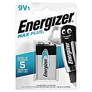 Energizer Batterie Max Plus (Alkali-Mangan, 9-Volt-Block, 1 Stk.)