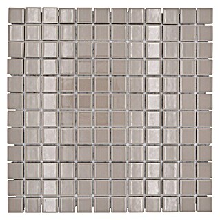 Mosaikfliese Quadrat Uni CG 184 (29,8 x 29,8 cm, Beige/Braun, Glänzend)