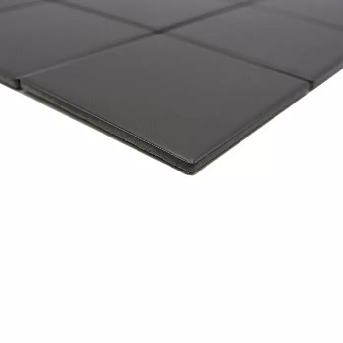 Mosaikfliese Quadrat Uni CQ 115 - 29,8 x 29,8 cm, Grau, Matt - Detailaufnahme