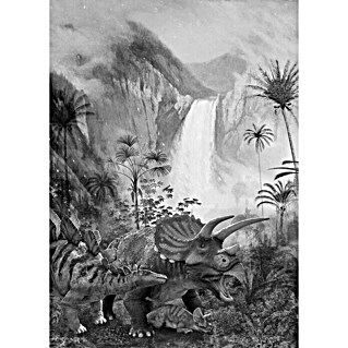 Komar Fototapete Jurassic Waterfall (B x H: 200 x 280 cm, Vlies)