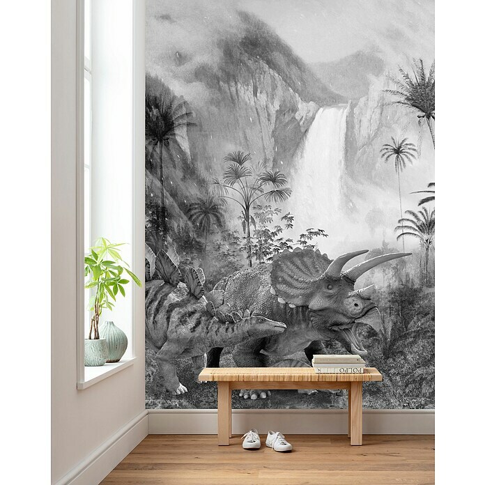 Komar Fototapete Jurassic Waterfall (B x H: 200 x 280 cm, Vlies) | BAUHAUS