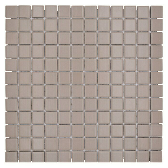 Mosaikfliese Quadrat Uni CG 194 (29,8 x 29,8 cm, Beige/Braun, Matt)