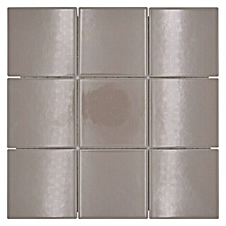 Mozaïektegel vierkant Uni CQ 140 (29,8 x 29,8 cm, Beige/Bruin, Glanzend)