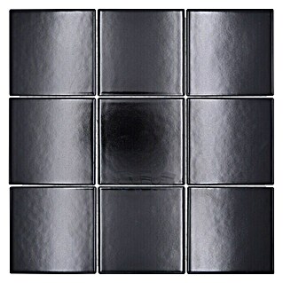 Mozaïektegel vierkant Uni CQ 125 (29,8 x 29,8 cm, Zwart, Mat)