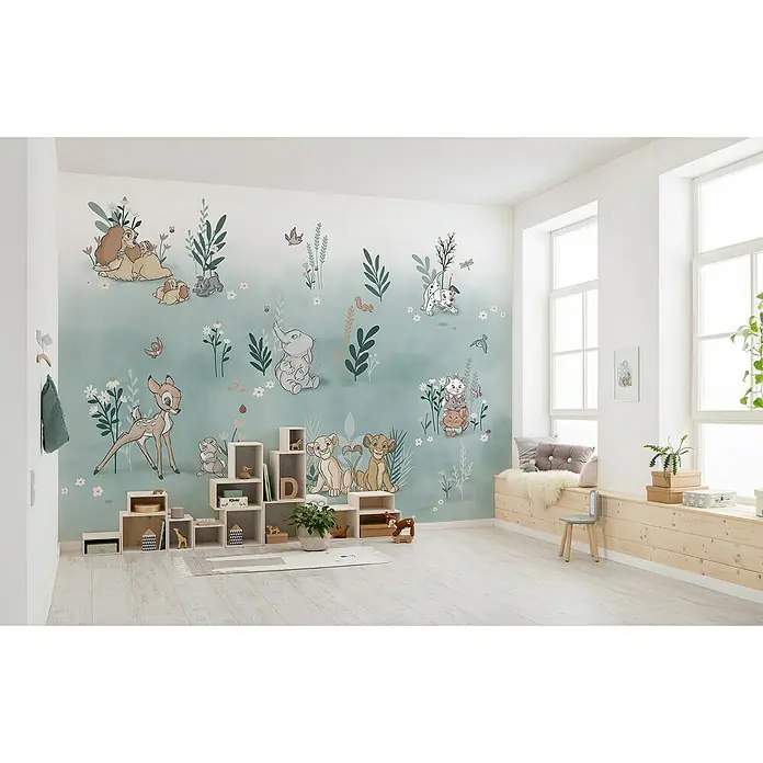 Komar Fototapete Before The Bloom - B x H: 400 x 280 cm, Vlies - Wandgestaltung im Kinderzimmer mit einer Fototapete, die beliebte Disney-Figuren zeigt, die eine märchenhafte Atmosphäre schafft.
