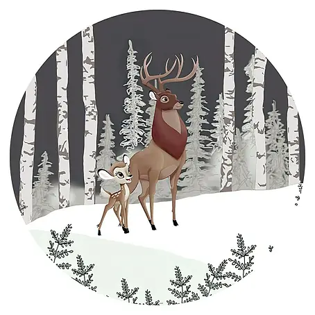 Komar  Fototapete rund Bambi Great Prince