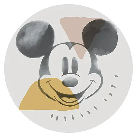Komar  Fototapete rund Mickey Abstract