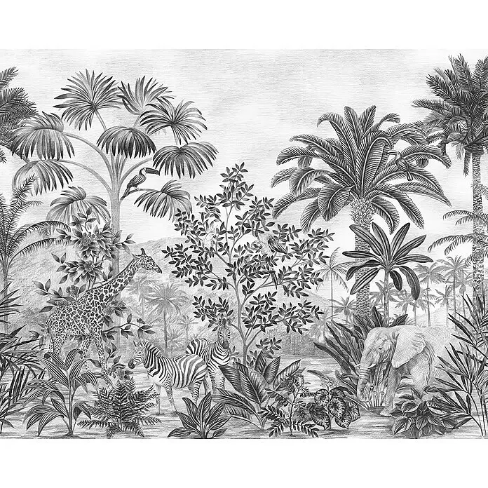 Komar Fototapete Jungle EvolutionB x H: 350 x 280 cm, Vlies