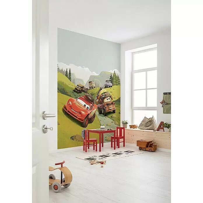 Komar Fototapete Disney Cars Camping - B x H: 200 x 280 cm, Vlies - Stimmungsaufnahme