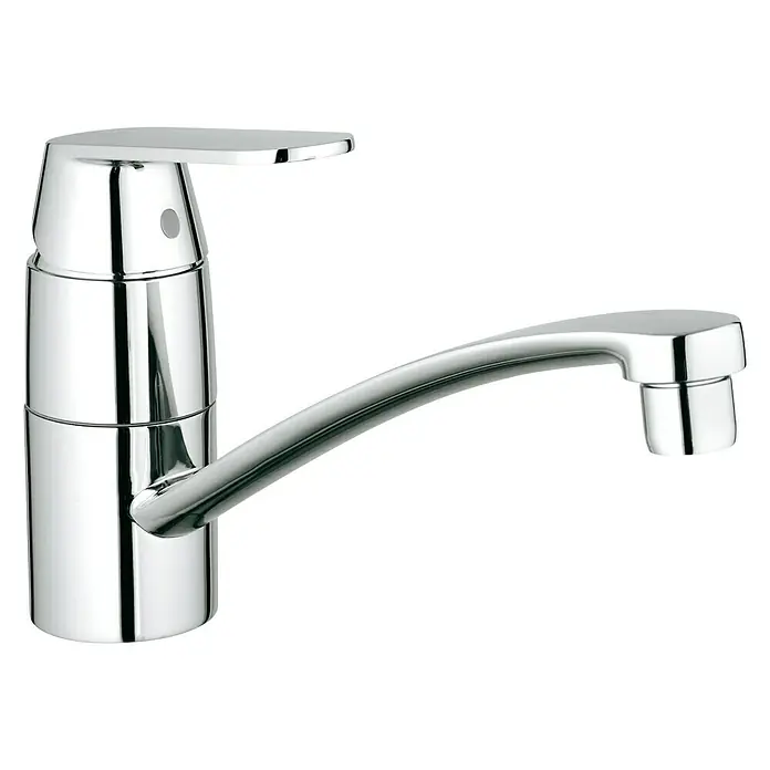 Grohe Eurosmart Cosmopolitan Spültischarmatur - Chrom, Glänzend - Glänzender Chrom-Einhebelmischer für Küche oder Bad. Modernes Design mit sanft geschwungenem Auslauf und klaren Linien.