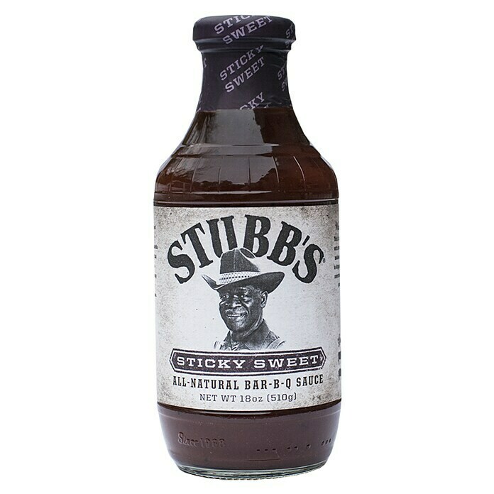 Stubb's Barbecuesauce Sticky Sweet450 ml Front View