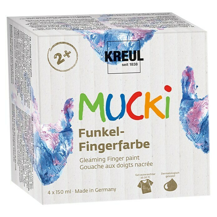 KREUL MUCKI Funkel-Fingerfarbe Set 
