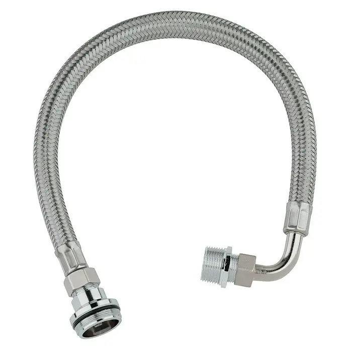 Grohe Zirkulationsleitung - ¾″, Passend für: Grohe Grohtherm XL - Flexibler Wasserhahnanschluss mit Edelstahldrahtgeflecht und verchromten Anschlüssen für Waschbeckenarmaturen.