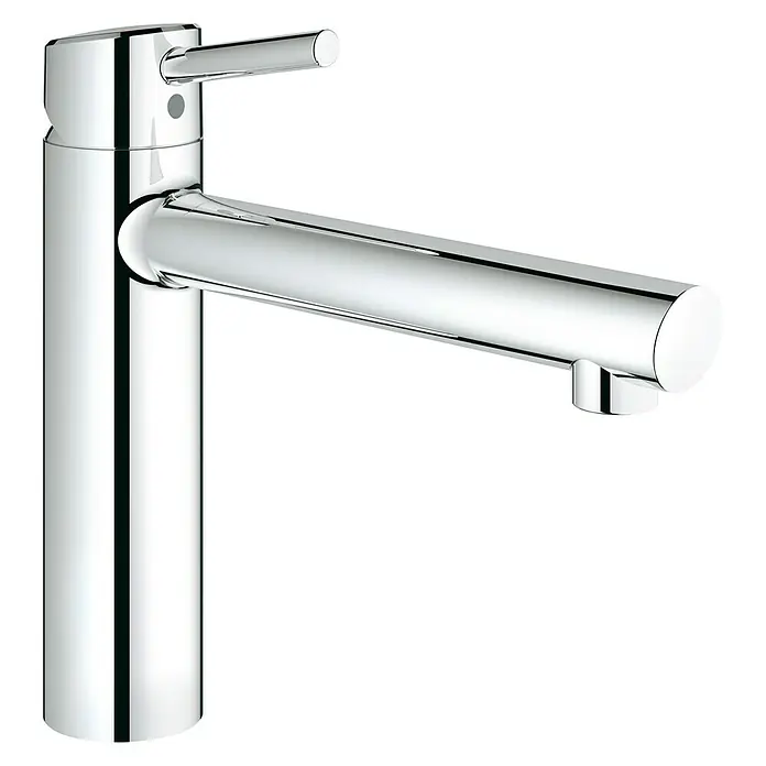 Grohe Concetto Spültischarmatur für die Vor-Fenster-Montage - Chrom, Glänzend - Einhand-Waschtischarmatur in Chrom, modern und elegant für jedes Badezimmer. Hochwertige Verarbeitung und zeitloses Design.
