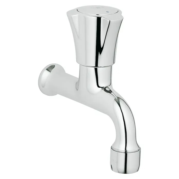 Grohe Costa Auslaufventil - ½″, Messing - Glänzender Wasserhahn mit Einhebelmischer, verchromt, für Bad oder Küche. Stilvolles Design für moderne Sanitäranlagen.