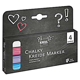 KREUL Kreidemarker-Set Chalky (4 -tlg., Farbig sortiert)