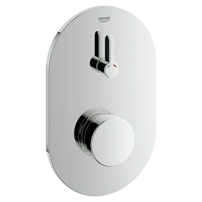 Grohe Selbstschluss-Armatur Eurosmart CT mit MischungChrom, Glänzend Diagonal View