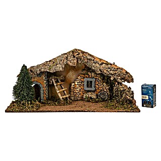 Pesebre LED (L x An x Al: 25 x 58 x 23 cm, Natural)