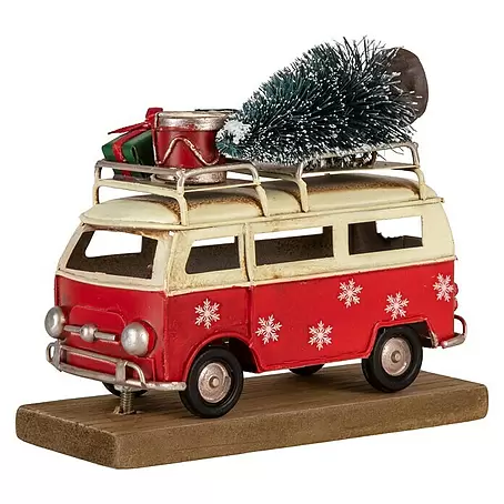 Dekofigur Weihnachtsbus
