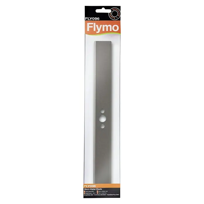 Flymo Ersatzmesser für Rasenmäher SimpliGlide 360 - Elektro-Luftkissenmäher SimpliGlide 360 - FLY096 Flymo 36cm Metall-Rasenmähermesser, Ersatzteil für Rasenmäher. Solide, langlebige Klinge für effizientes Rasenmähen.