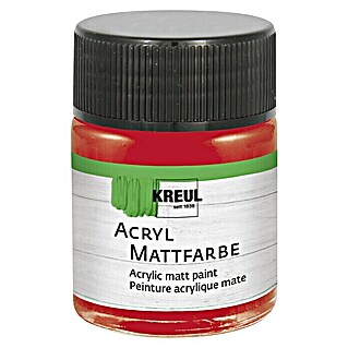 KREUL Acrylfarbe Matt (Brillantrot, 50 ml)