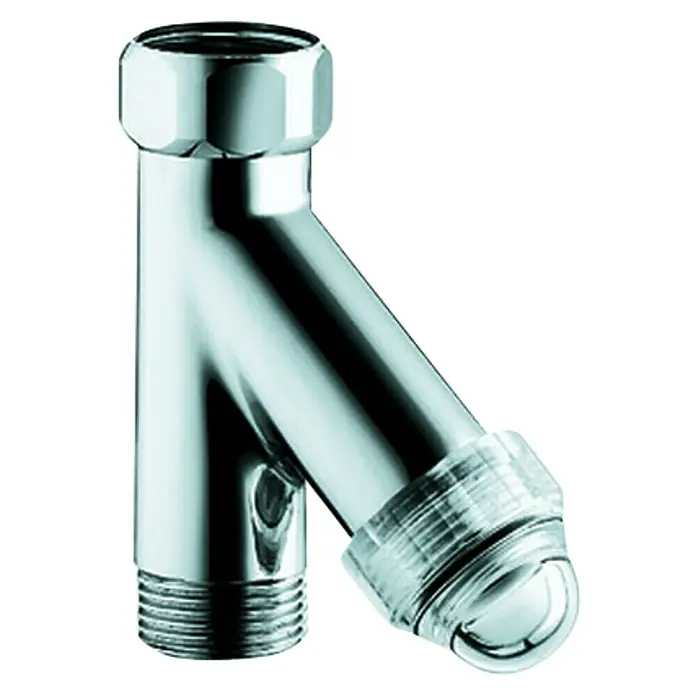 Grohe Filter - Anschlussgewinde: ¾″, Höhe: 9,4 cm - Glänzender Chrom-Waschtischablauf mit Kugelgelenk und Gewindeanschluss für eine einfache Installation im Badezimmer.