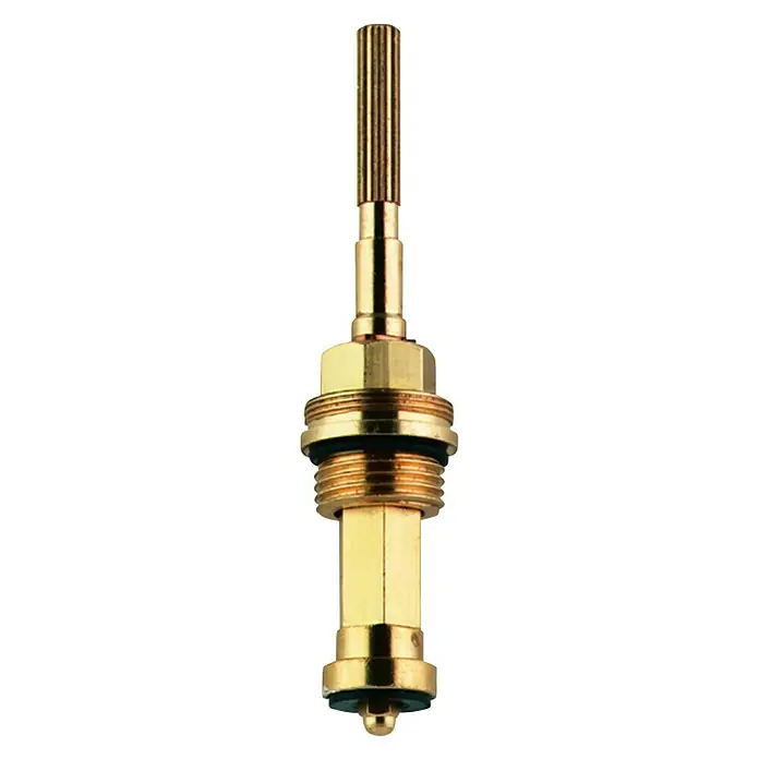 Grohe Oberteil - Anschlussgewinde: ½″, Messing, Einbautiefe: 40 mm - Nahaufnahme einer goldenen Ventilkartusche, ein wesentliches Element für Sanitärreparaturen und -wartung.