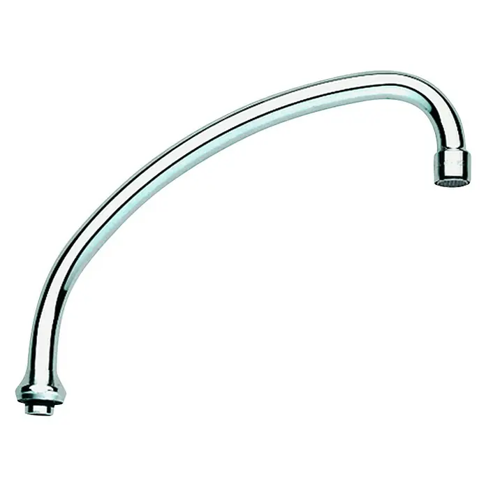 Grohe Rohrauslauf - Chrom, Messing, Ausladung: 235 mm - Elegante Chrom-Küchenarmatur. Die gebogene Form verleiht der Spüle einen modernen Touch und sorgt für hohen Bedienkomfort.