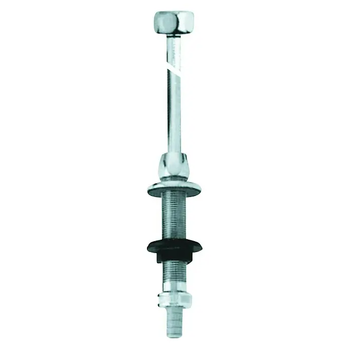 Grohe Spülendurchführung Eggemann Original WAS - ¾″, Verchromt - Aufnahme des Verlängerungsnippel-Kits mit Gewinde und verschiedenen Befestigungselementen, ideal für Sanitäranwendungen.