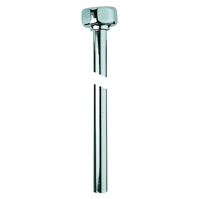 Grohe Anschlussrohr Eggemann ORIGINAL WAS® - Durchmesser: 12 mm, Chrom - Verchromter, gerader Spindelverlängerungs-Satz mit einem achteckigen Kopf für den Sanitärbereich, zur Installation im Badezimmer.