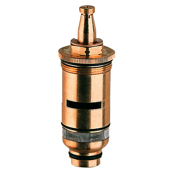 Grohe Thermoelement - ½″, Passend für: Grohe Grohmix Thermostate ab 1979 - Dieser Artikel zeigt eine Messing-Duscharmatur-Kartusche, ein robustes und langlebiges Ersatzteil für Duschsysteme.