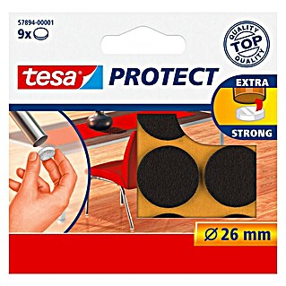 Tesa Viltglijders (9 st., Bruin)