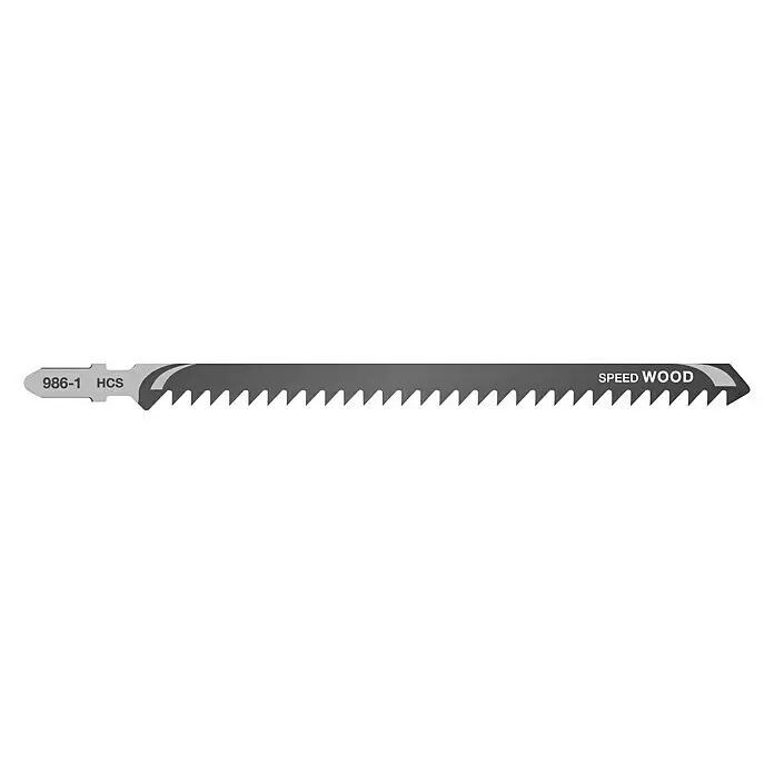 DeWalt Hoja de sierra de calar DT2169-QZ - Madera / madera aglomerada - Hoja de sierra de calar HCS gris, modelo 986-1, para corte rápido de madera.