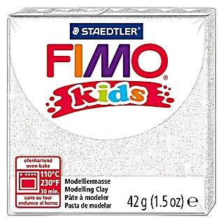 Staedtler FIMO® Modelliermasse Kids (42 g, Glitter Weiss)