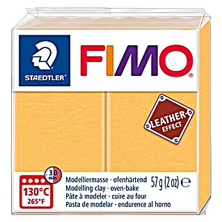 Staedtler FIMO® Modelliermasse Leather-Effect (57 g, Safrangelb)