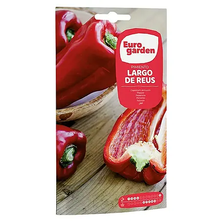 Euro Garden  Semillas de vegetales Pimiento Largo de Reus
