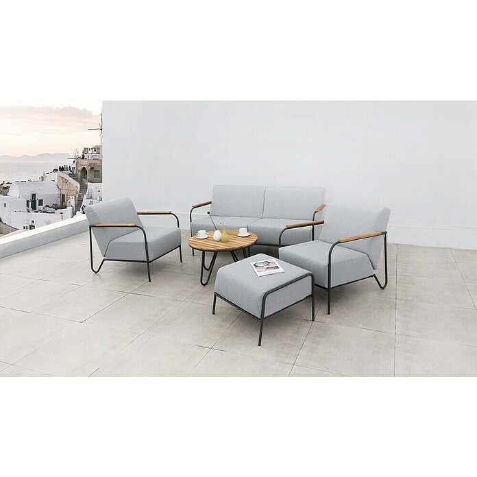 Set lounge namještaja Miriam  (5 -dij., Siva) | BAUHAUS