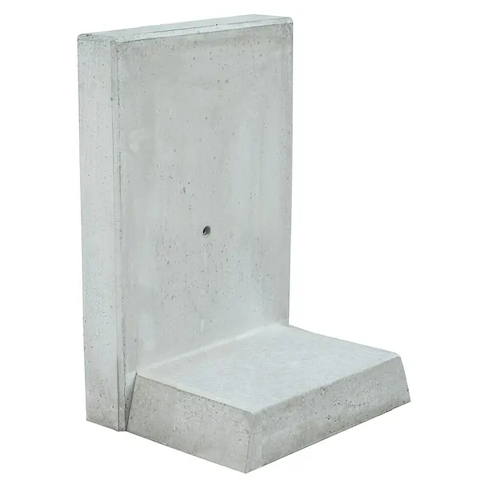 Diephaus L-SteinBewehrt, Höhe: 55 cm, Breite: 100 cm, Stärke: 12 cm, Grau - Betoneckelement zur Gestaltung von Außenbereichen. Robustes Fertigteil für Gartenmauern, Stützmauern oder dekorative Elemente im Landschaftsbau.