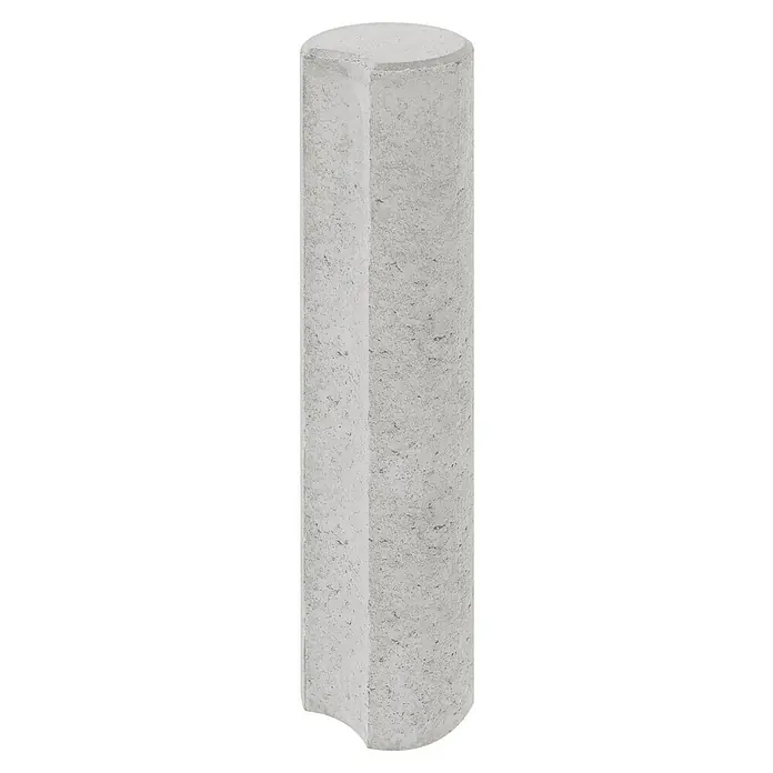 Diephaus Rundpalisade - Ø x H: 20 x 80 cm, Grau, Beton - Graue Betonsäule mit einer ebenen Fläche, die sich ideal für den Einsatz als dekoratives oder stützendes Architekturelement eignet.