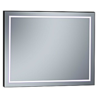 Espejo con luz Lisbeth (100 x 80 cm, Negro)